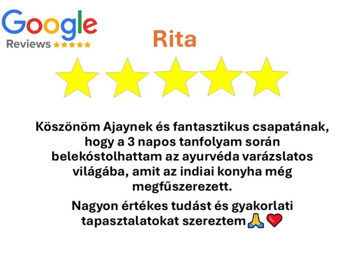 google-review-surya-ayurveda-masszazs-tanfolyam_rita.
