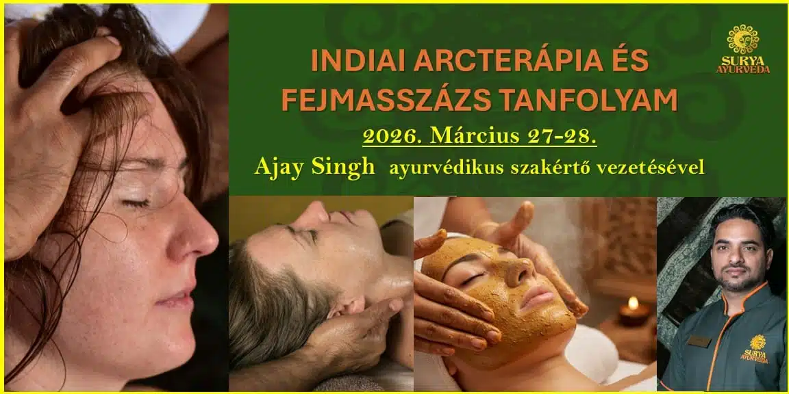 urya-ayurveda-AYURVEDIKUS-ARCTERAPIA-ES-fejmasszazs-tanfolyam-2026.-marcius